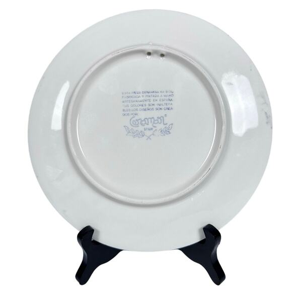 Ceramar Hand Painted Vintage Neo-Classical 9" Wall Plate-Spain-Excellent & Rare! - Picture 3 of 4